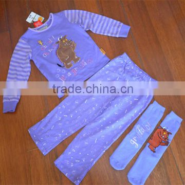 High quality baby girl long t-shirt suit