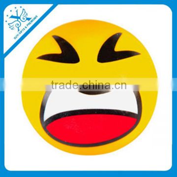 2014 yellow printing pu stress ball squeeze printing balls crazy printing balls