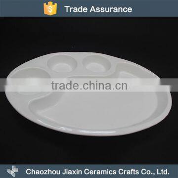 Fashionable Bear's Paw Design Restaurant White Porcelain Snack Dish