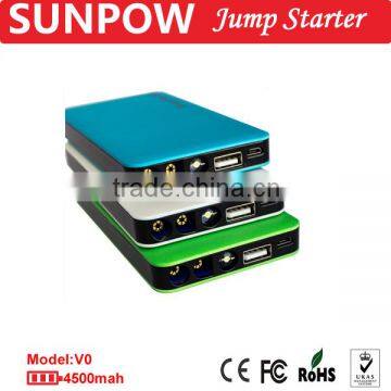 2015 Multifunction Portable Car Jump Starter Mini instant power jump starter