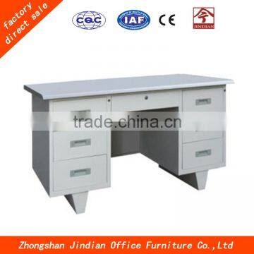 Conventional Office Desk Steel Table With 6 Locking Drawers