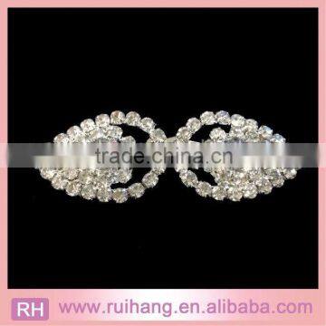 Oval extra crystal pair buckle for wedding invitations decoration