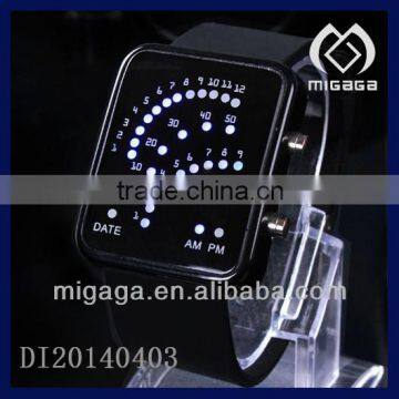 black rubber strap watch led backlight watch backlight rubber watch