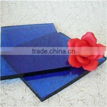 6mm Dark blue Reflective Glass/building glass/decorative glass