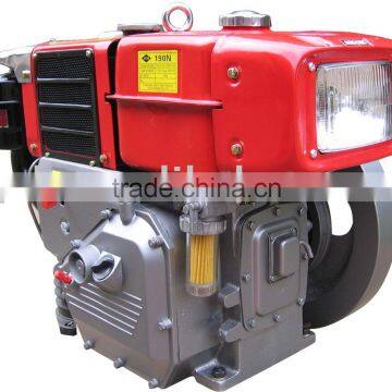 small R190NL diesel engine for sale with radiator and lamp