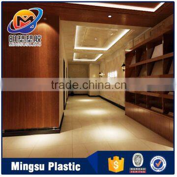 wooden design PVC wall paneling for office decoration