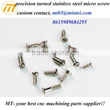 precision stainless steel micro camera screw