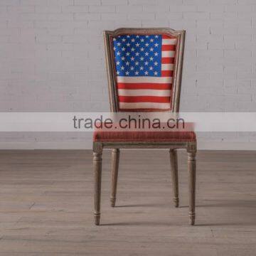 European style solid wood chair Dining chair XJ4030-2