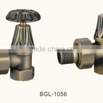 Radiator valves with full brass