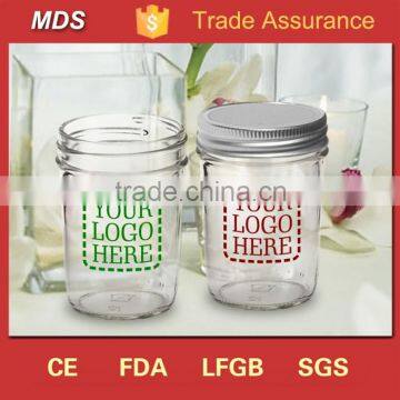 Custom heavy snacks 8oz ball mason jar bulk