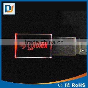 Wholesale Price Pendrive Engraving Laser 3D Logo on Crystal USB Flash Drive USB Disk