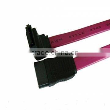 SATA Cable 7P 180 degree to SATA 7P 90 degree
