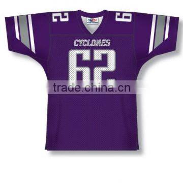 Polyester Spandex Custom Sublimated Cyclones American Football Jersey/Shirt