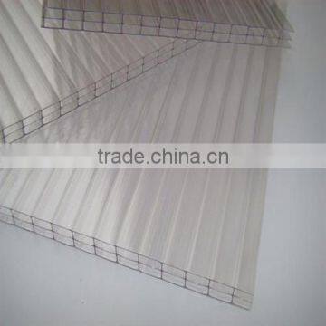 Hollow polycarbonate roofing sheet,clear plastic roofing panels 16mm triple wall polycarbonate hollow sheet