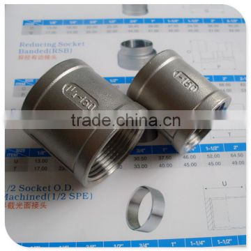 1/2" socket banded BSP fittings in 316 S/Steel