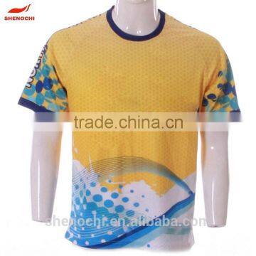 Breathable polyester jersey sublimation running t-shirt wholesale running wear