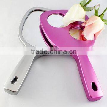 factory wholesale cheap handheld cosmetic mirror with magnifier