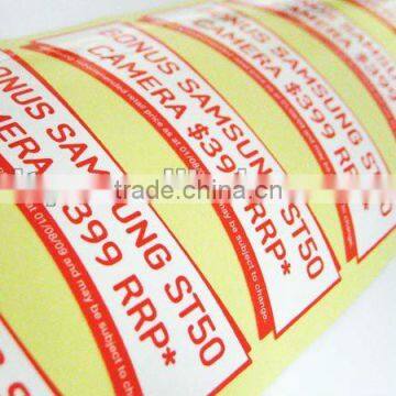 sticker paper label(PS-007)