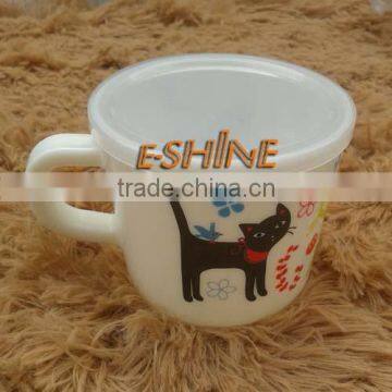 baby cup for drink milk with handle PP material