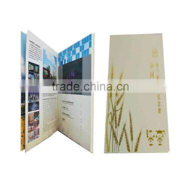 Different paper size promotional gift audio video greeting card