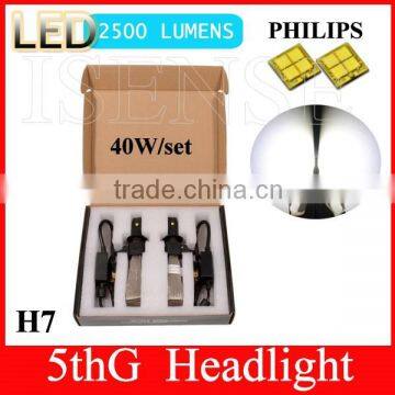 40w 2015 new 5th generation motorcycle led headlight