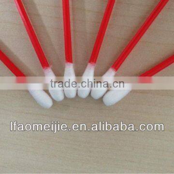 Double tips pink cotton tips/cotton swab/cotton bud in PP can