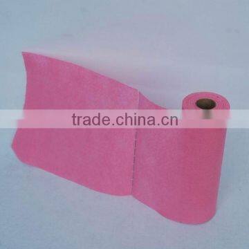 Needle punched nonwoven wipe rolls (viscose/polyester)