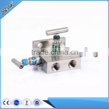 Stainless steel 3 way manifold valve