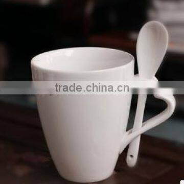 11oz ceramic Custom tea mug with spoon