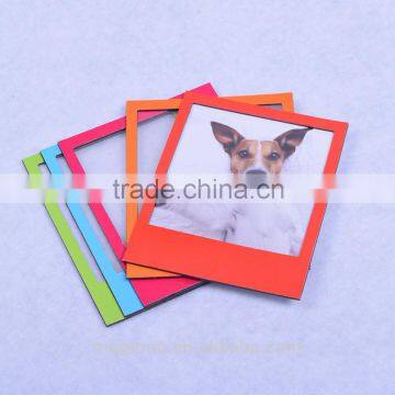 China wholesale cheap rainbow color magnetic picture photo frame for promotional gift