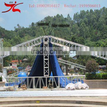 Pyramid roof lighting used aluminum truss for concert