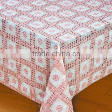 lace embossed vinyl tablecloth outdoor fitted tablecloth