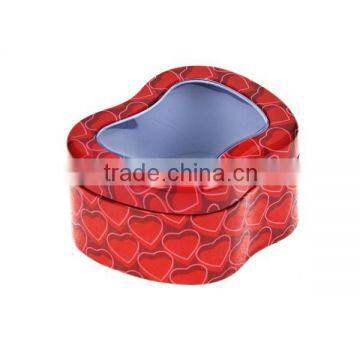 Customized apple shape gift candy box with clear window