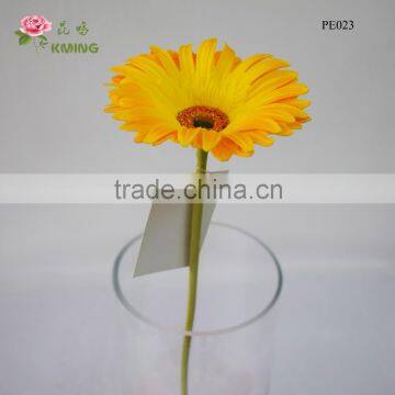 factory sale artificial real touch foam gerbera flower and plants