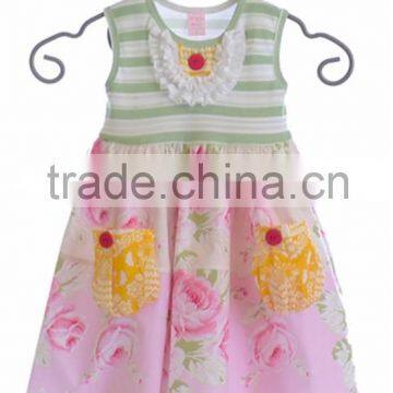 Bulk Wholesale Boutique Easter Day Rabbit Embroidery Ruffle Outfits photo-5