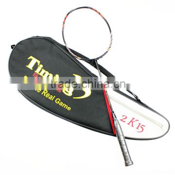 High quality carbon shaft one-piece badminton rackets