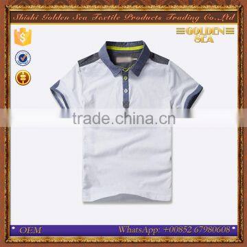 Wholesale new design short sleeve cotton boys polo shirt