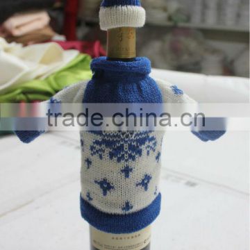 Hot sale knitting decorative wine bottle covers