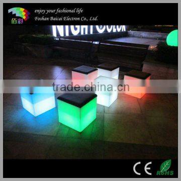 Professional Made Rechargeable Rgb LED Cube Chair/LED Cube Furniture/Event Furniture Quality Choice photo-6