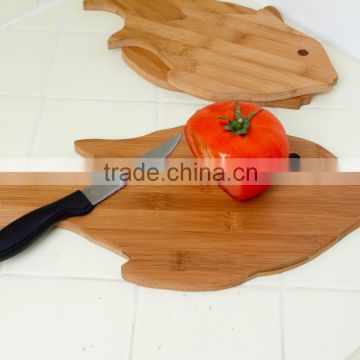 Factory supplier wide Grain fish shape cutting board