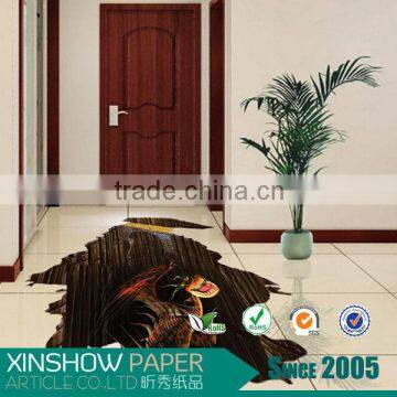 Wholesale waterproof Home decoration bathroom floor sticker