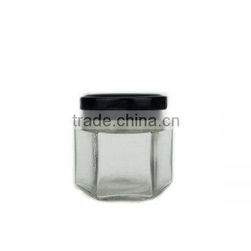 small glass jar for honey eliquid with metal lid manufacturer 6cl