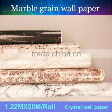 PVC Marble self adhensive vinyl 1.22x50m Home furniture/floors decoration Sticker with best supply