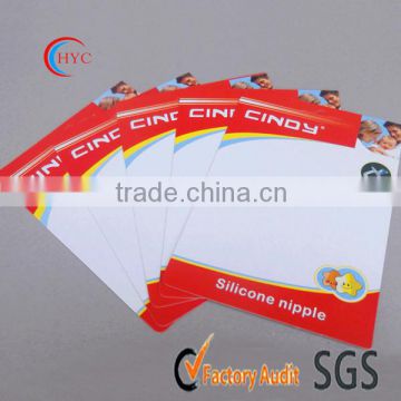 die cut pantone color printed recycle paper card