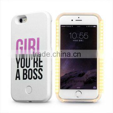 Innovative new products lumee phone case LOGO printing LED selfie light up phone case for iphone 6 6s plus for sumsung s6 edge                        
                                                Quality Choice
                                         