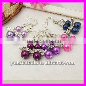 Mixed Style Earring, Lovely Angel Earring Jewelry for Christmas(EJEW-JE00293)