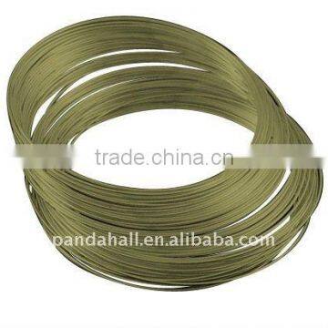 Stainless steel memory wire, Nickel Free, Antique Bronze, 5.5CM, Wire: 1.0mm, about 350 circles/500g(MW5.5CM-1-NFAB)