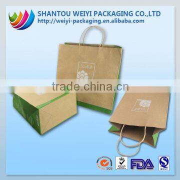 Custom Taked Away Fast Food Kraft Paper Bag photo-6