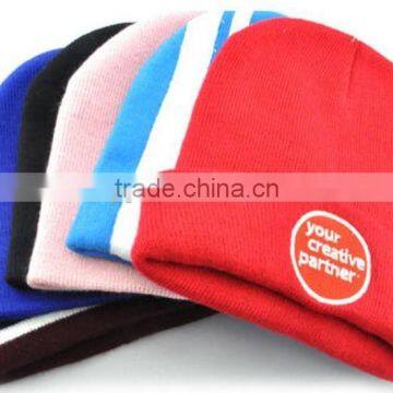 Custom Ski Knit Skull Beanie Cap Custom Knit Acrylic Beanie