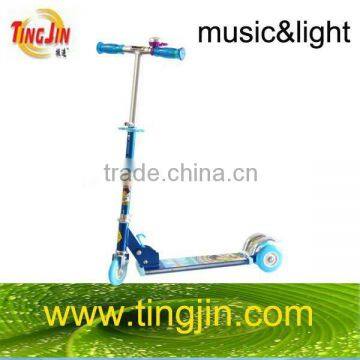 Music & light kick scooter